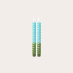 Ledkaars swirl - groen, mint