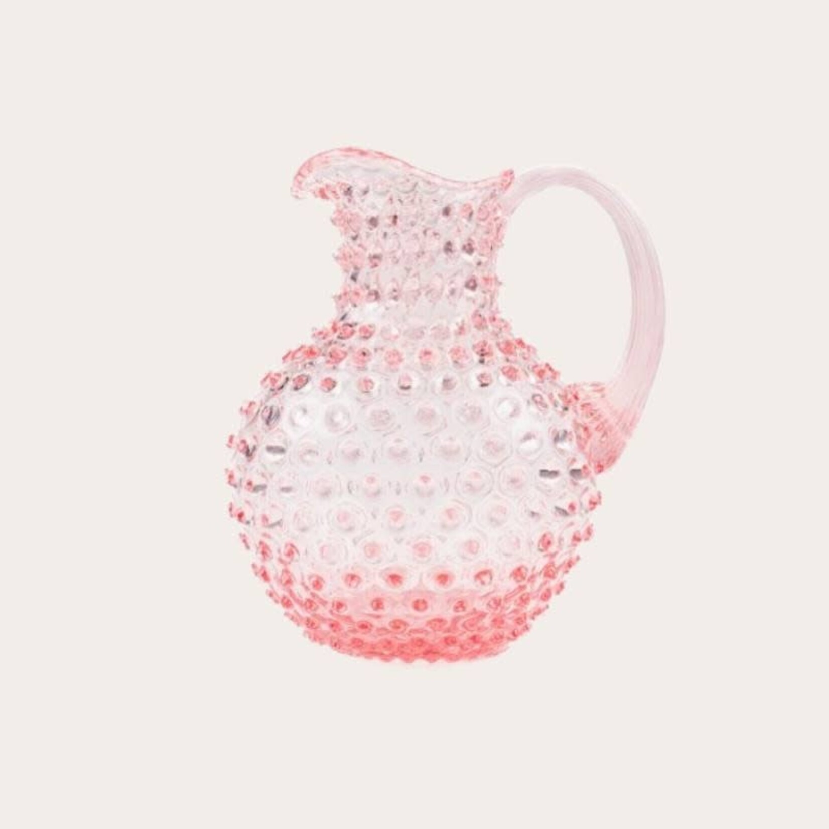 Kristallen karaf rond - Roze 2L