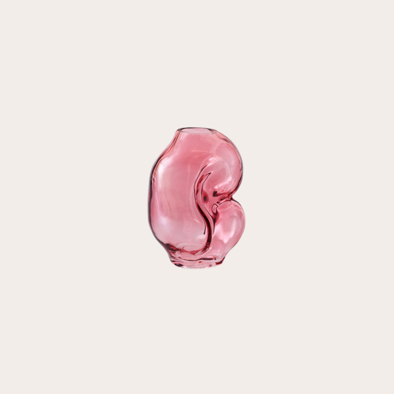 HKliving HKliving Gleam glass small vase, rose