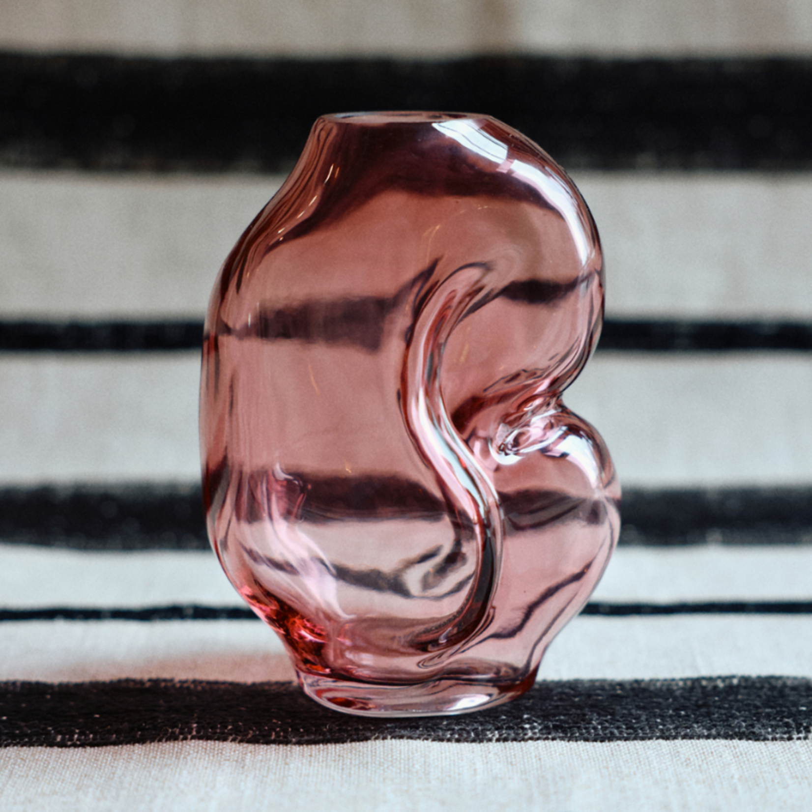 HKliving HKliving Gleam glass small vase, rose