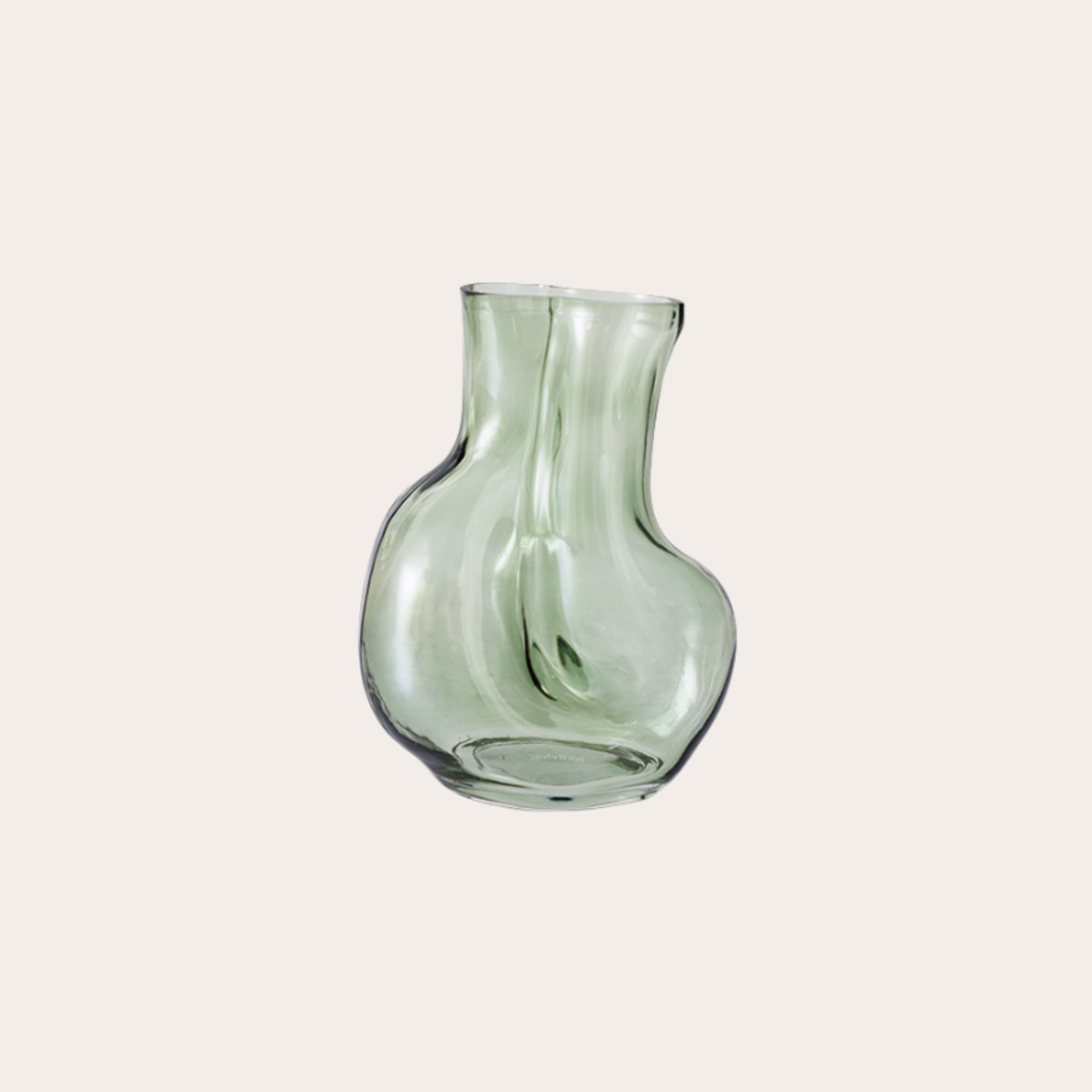 HKliving HKliving Gleam glass vase, olive