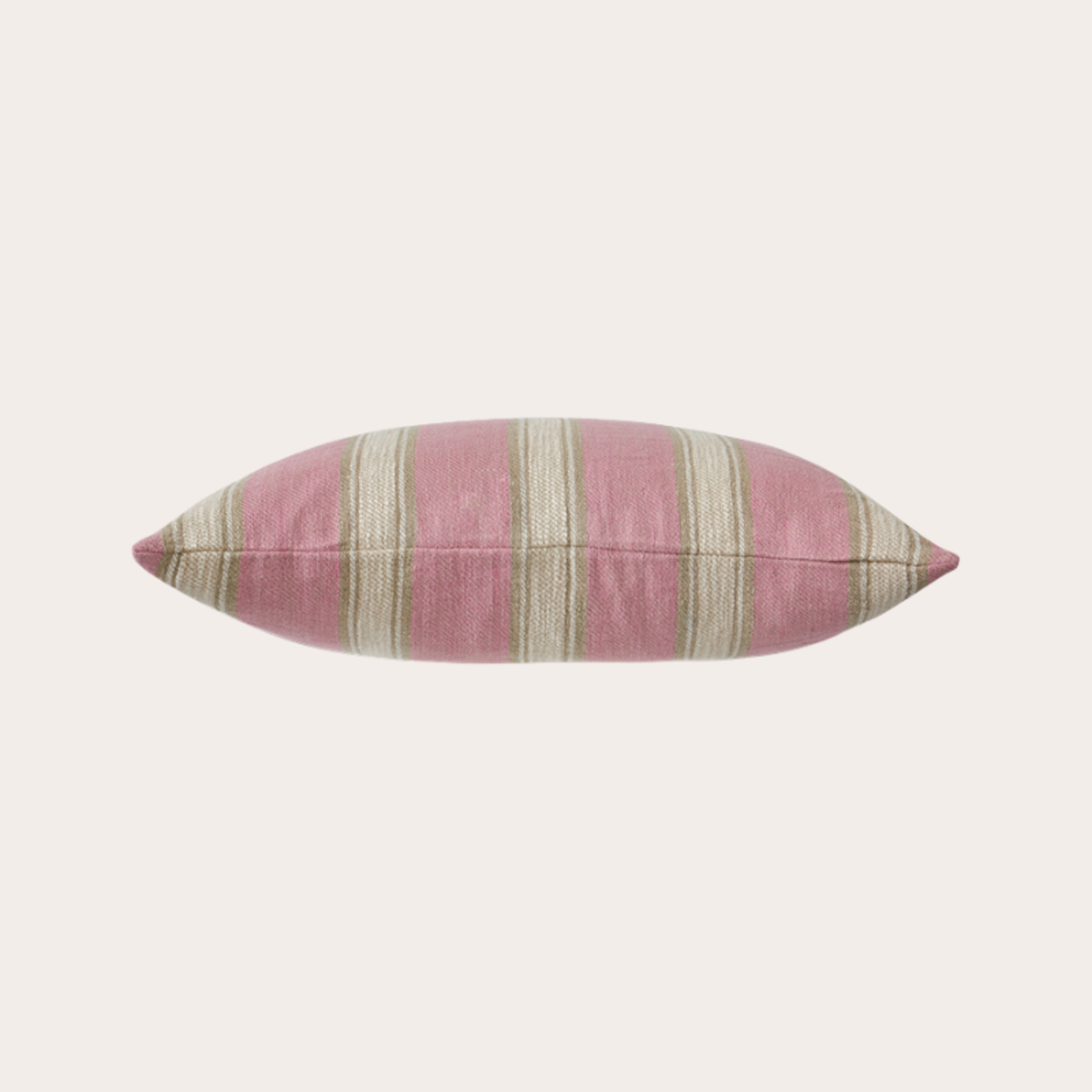HKliving HKliving Woven striped cushion blush
