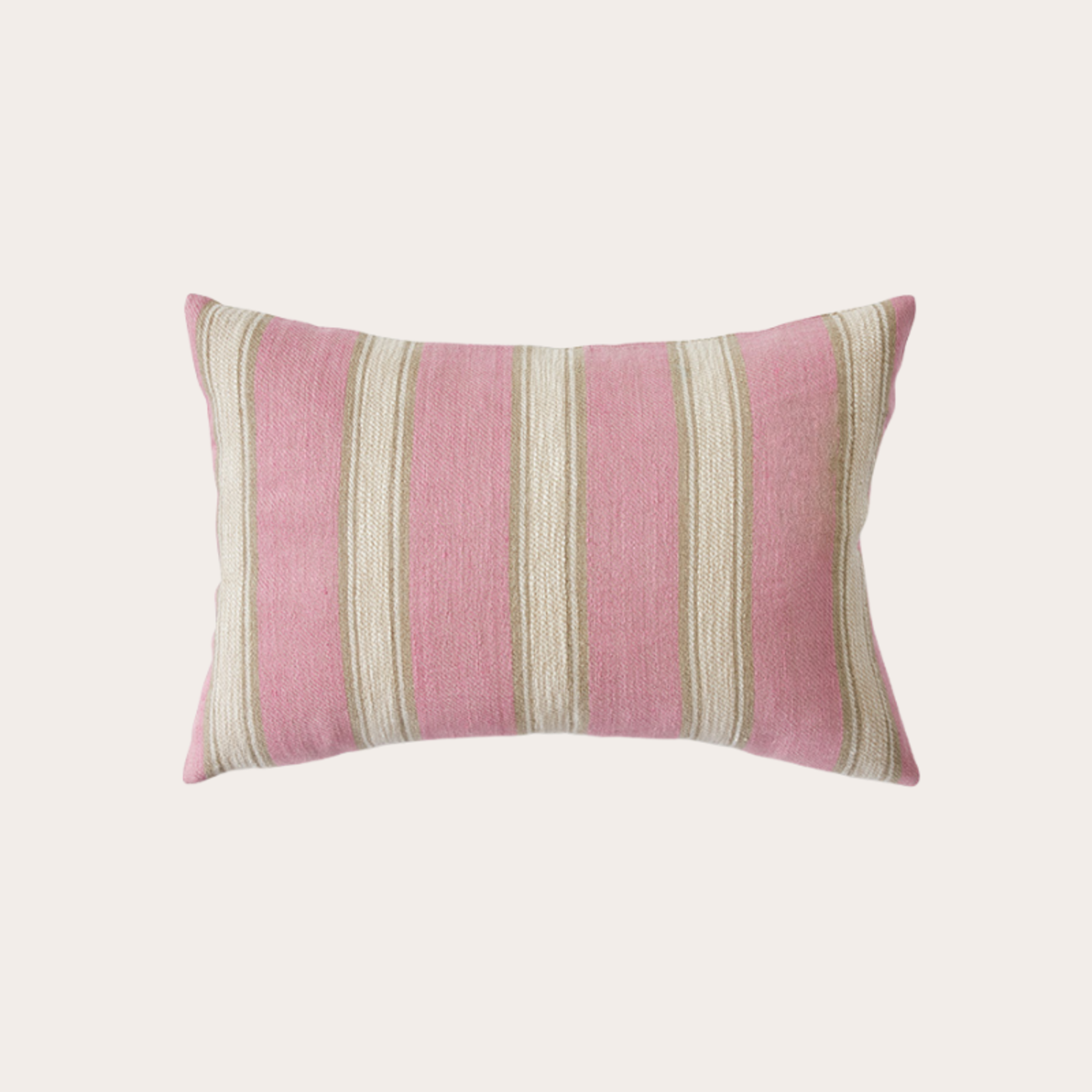 HKliving HKliving Woven striped cushion blush