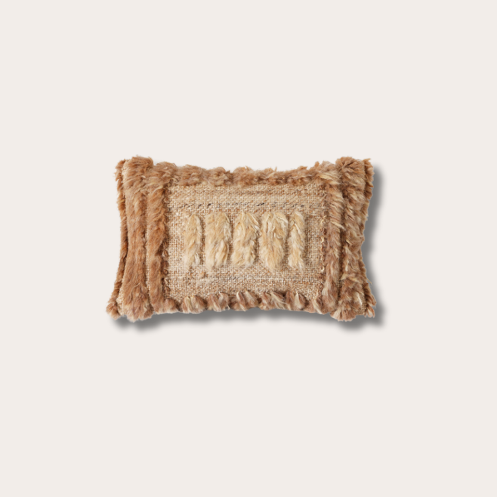 HKliving HKliving Natural furry cushion