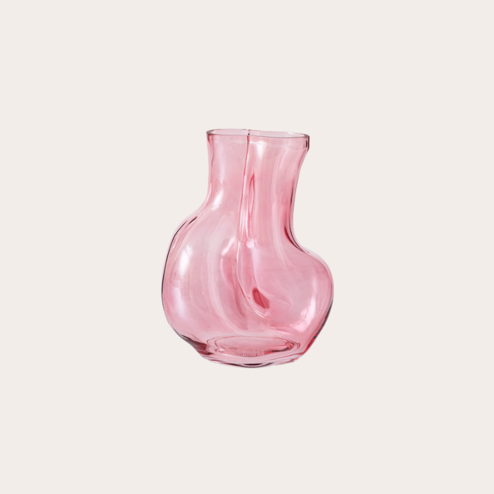HKliving HKliving Gleam glass vase, rose
