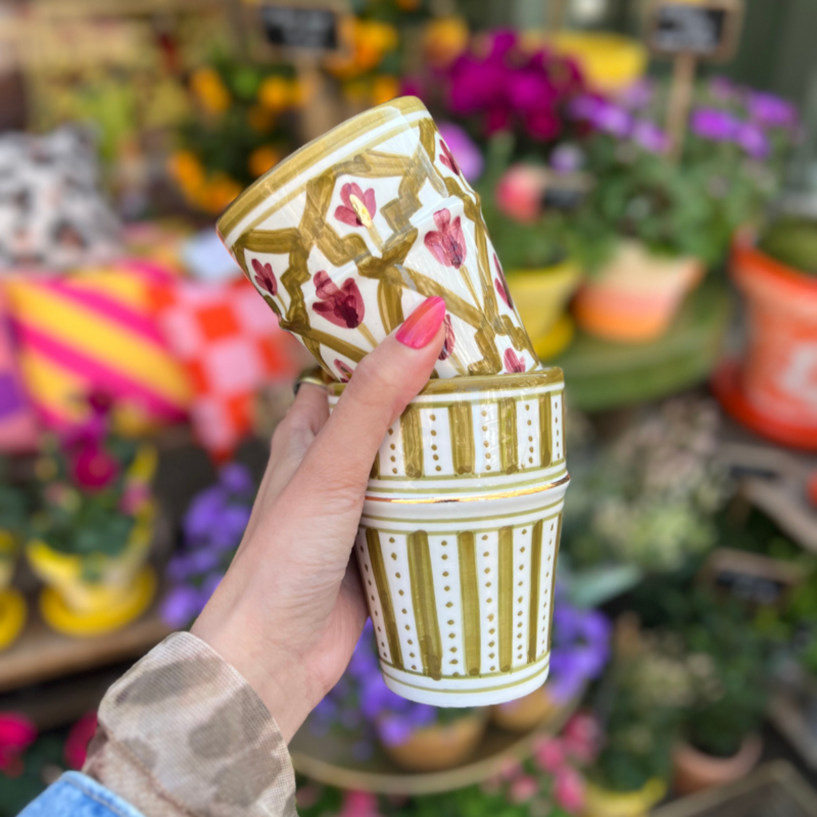 Chabi Chic Chabi Chic - mokje  - kaki strepen M