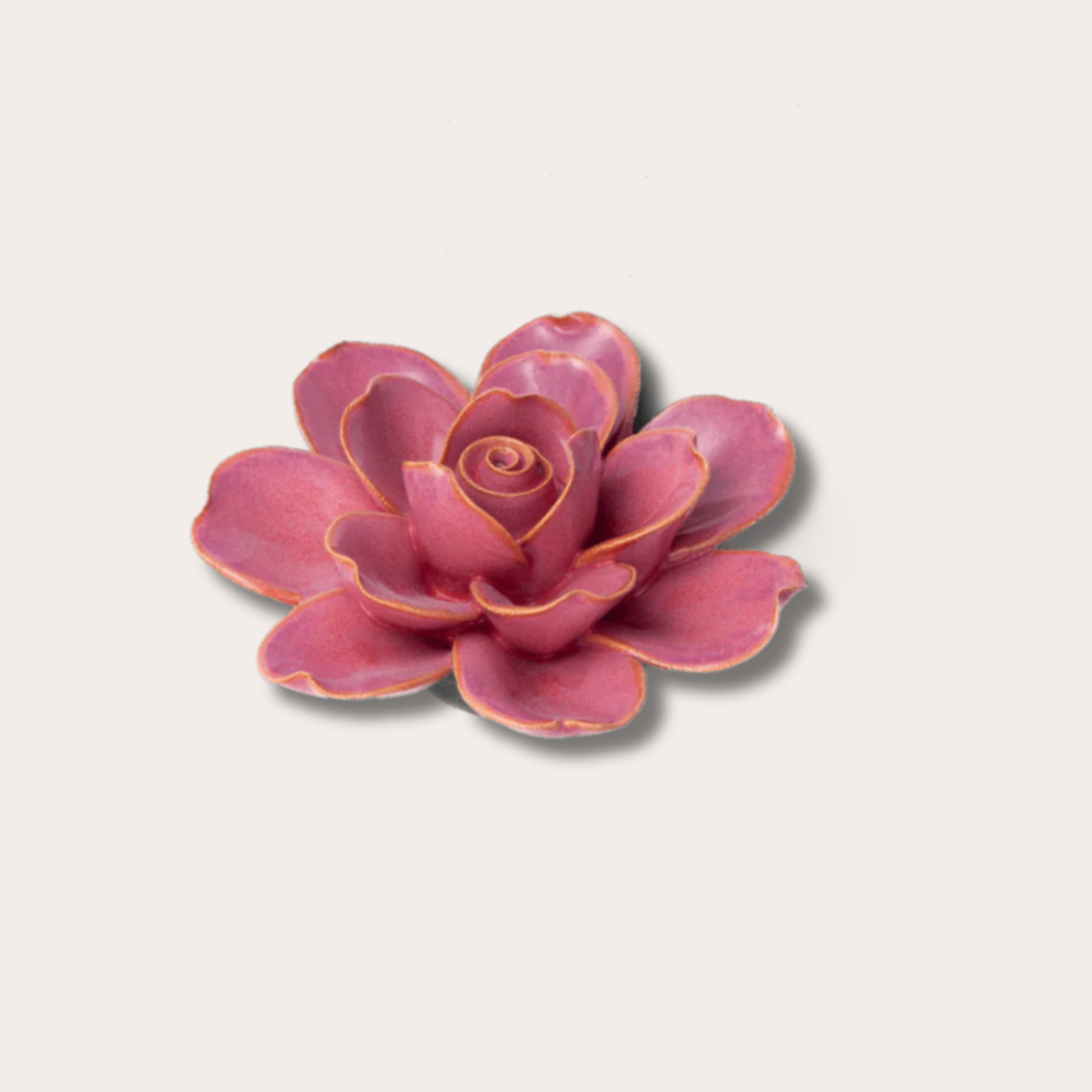 Keramieken bloem - Gardenia - roze