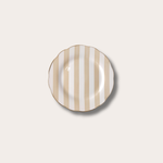 Ontbijtbord - Beige streep