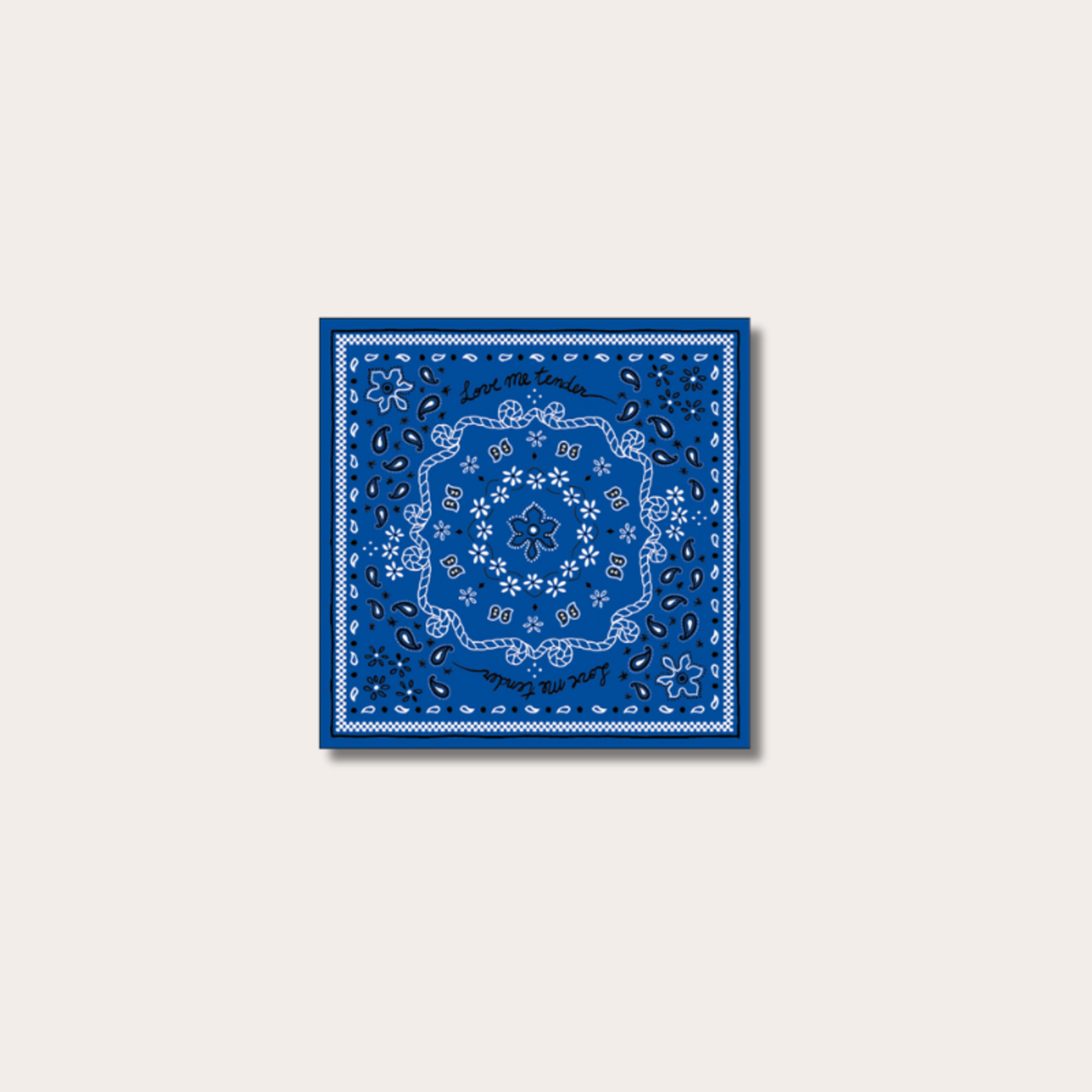 Servetten - Bandana blauw