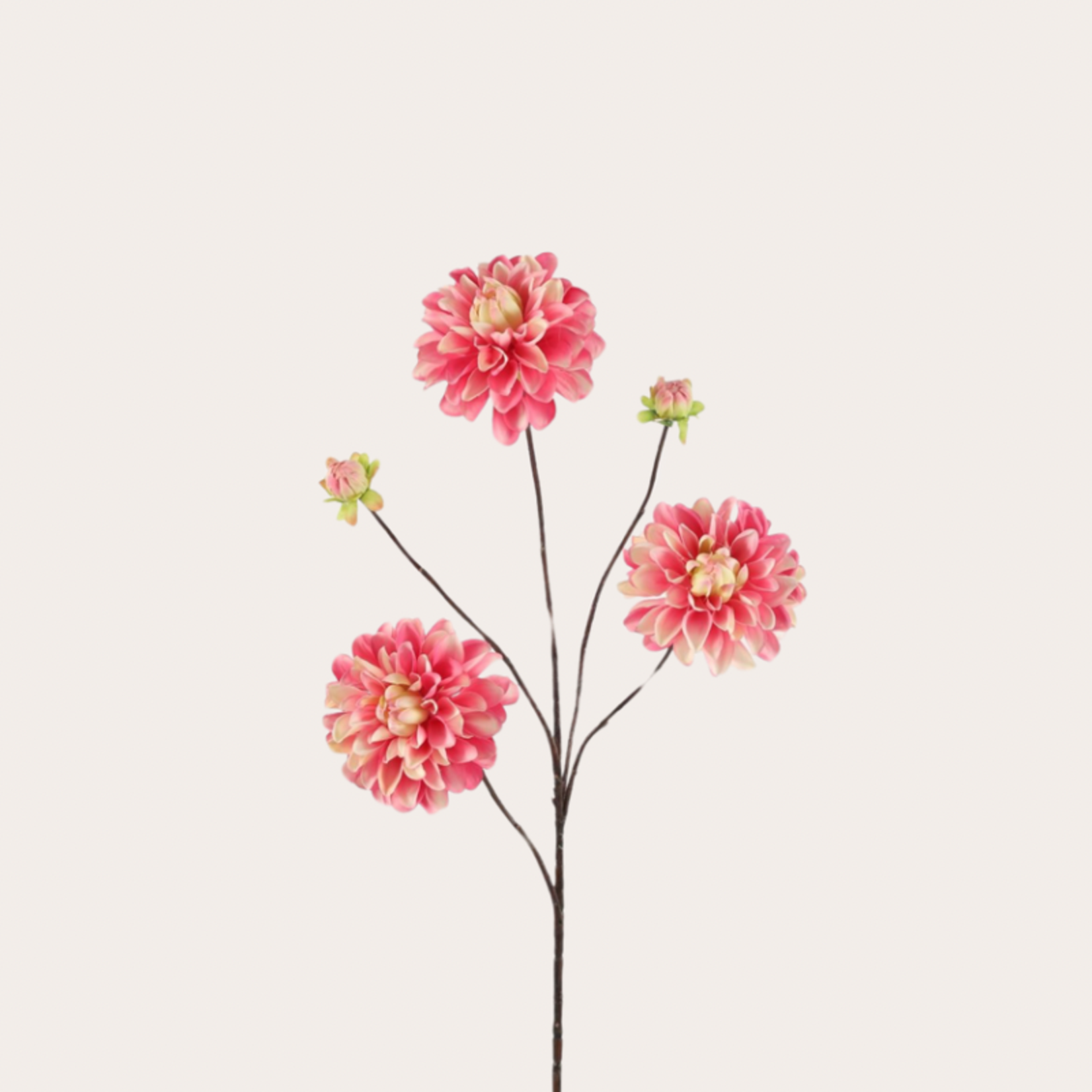 Zijden bloem - Dahlia spray - Roze