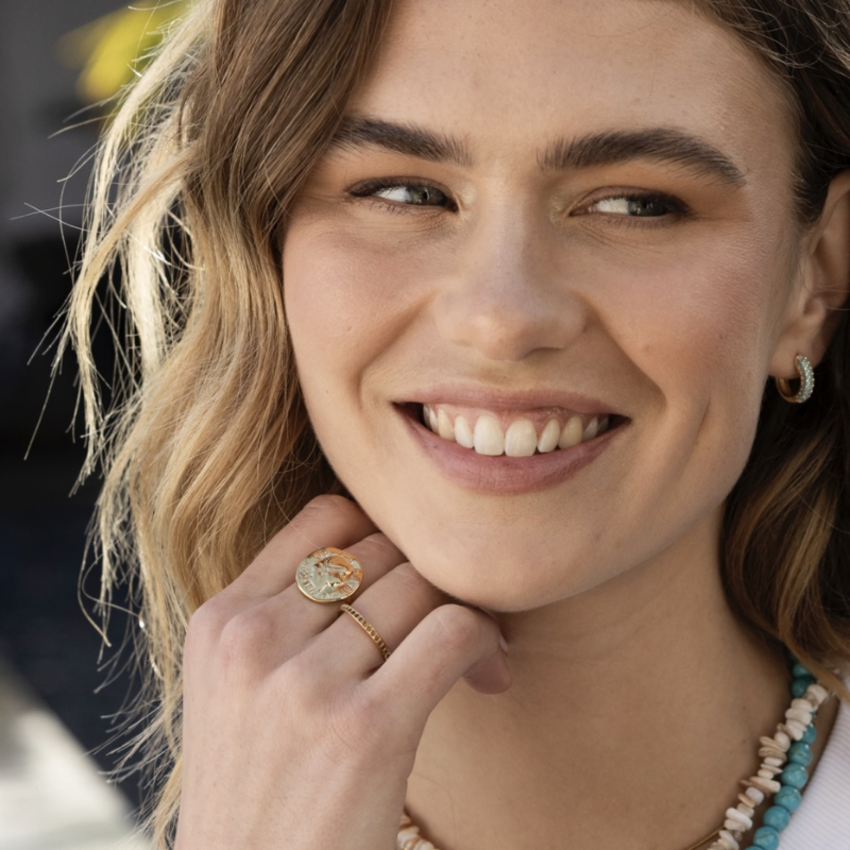 Re-sizabel stack ring "dots"