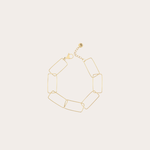 Armband met grote rechthoek schakel