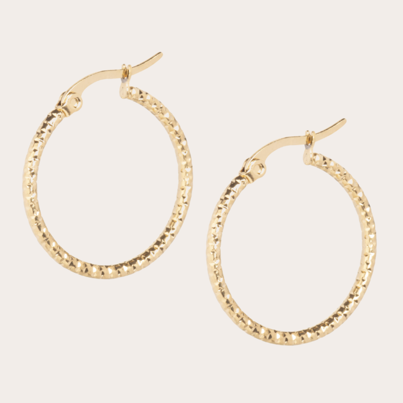 Bewerkte oorringen (2.5cm)