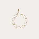 Fijne armband met grote ovale schakel