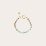 Gemstone armband turquoise mêlée