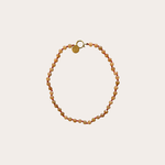 Gemstone ketting burnt orange