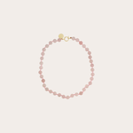 Gemstone ketting licht roze