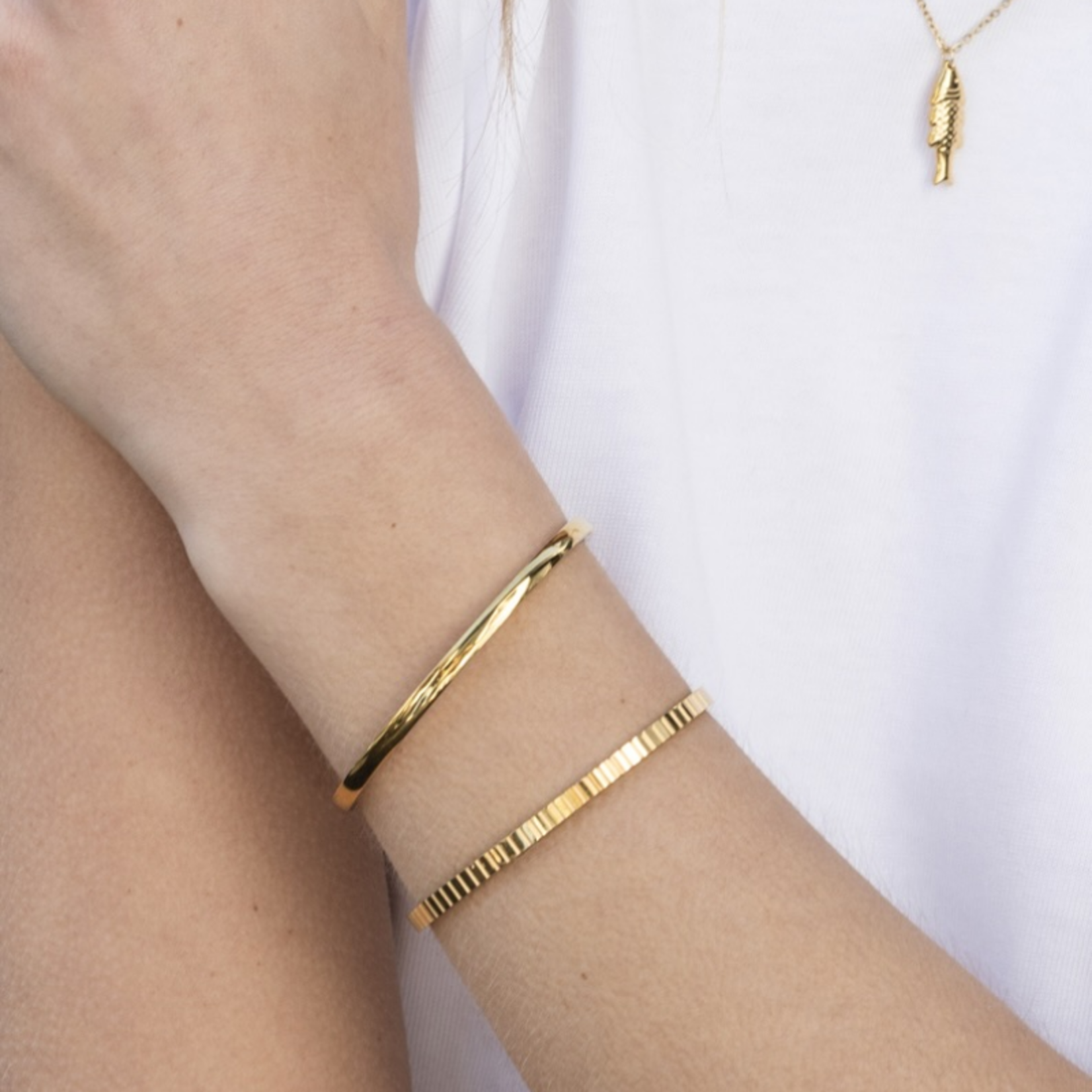 Gladde ovale bangle