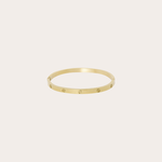 Gladde ovale bangle met patroon