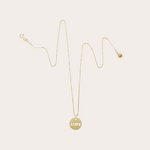 Ketting met rond LOVE hangertje - 18 inch