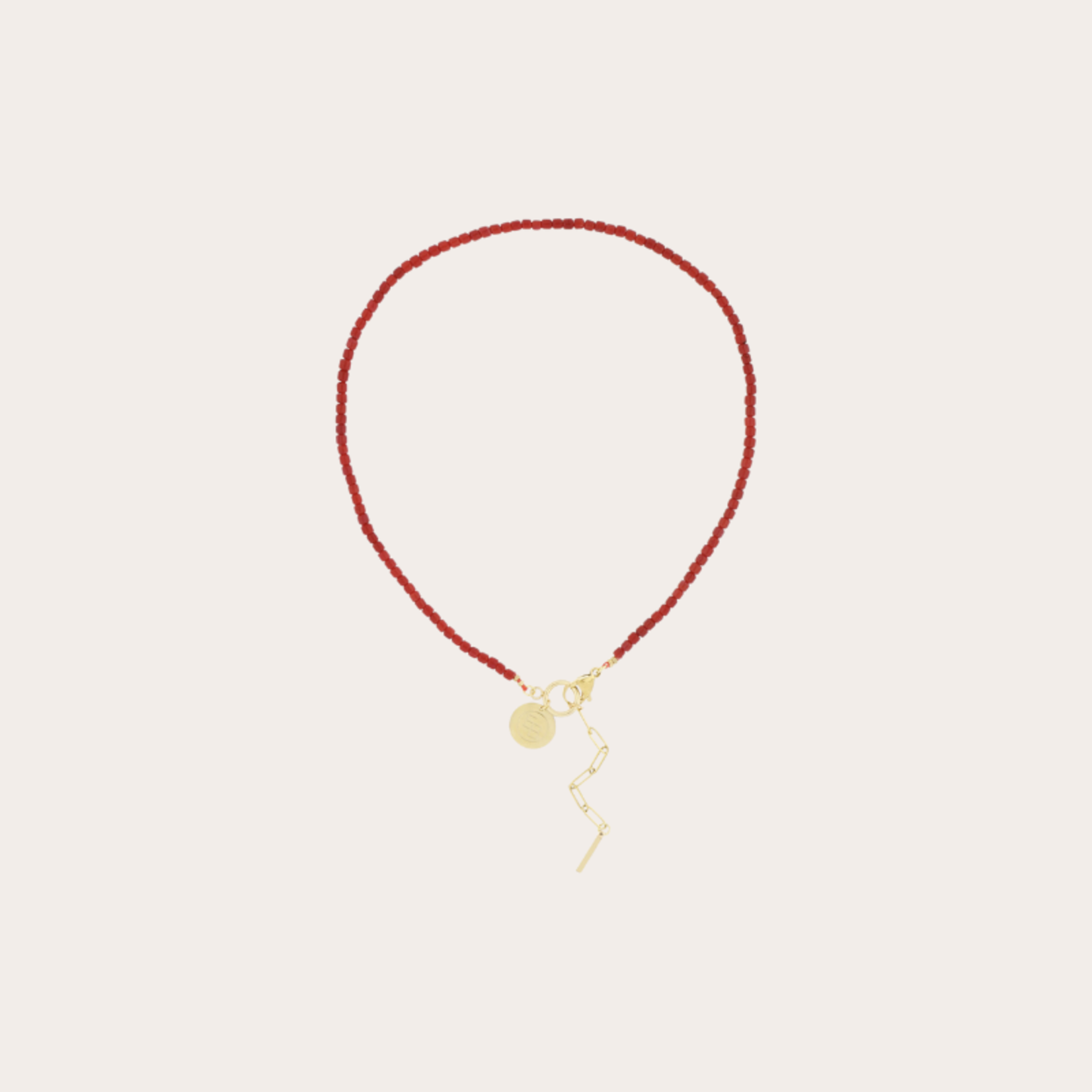 Ketting van rode koraal