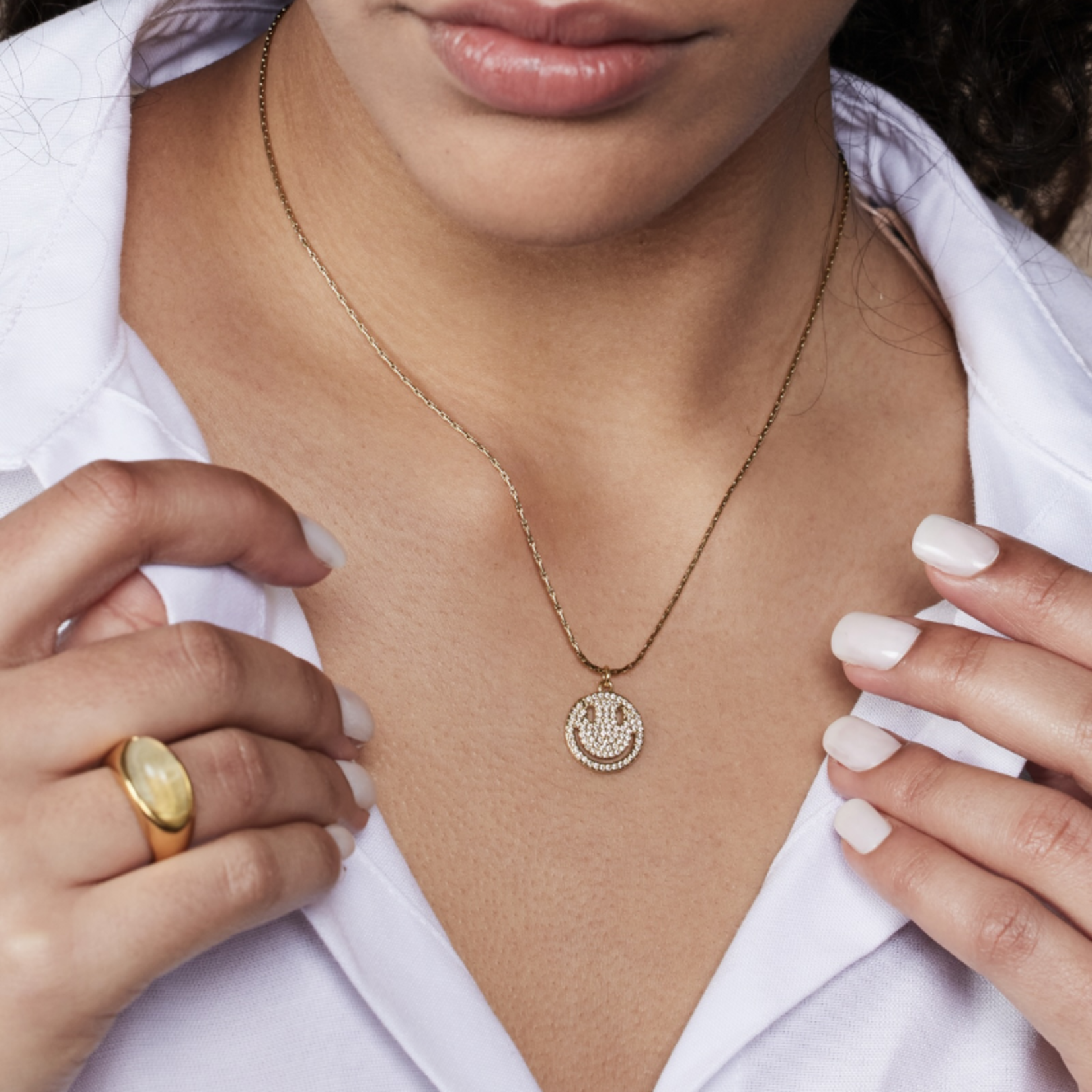 Kettinkje met sparkling smiley