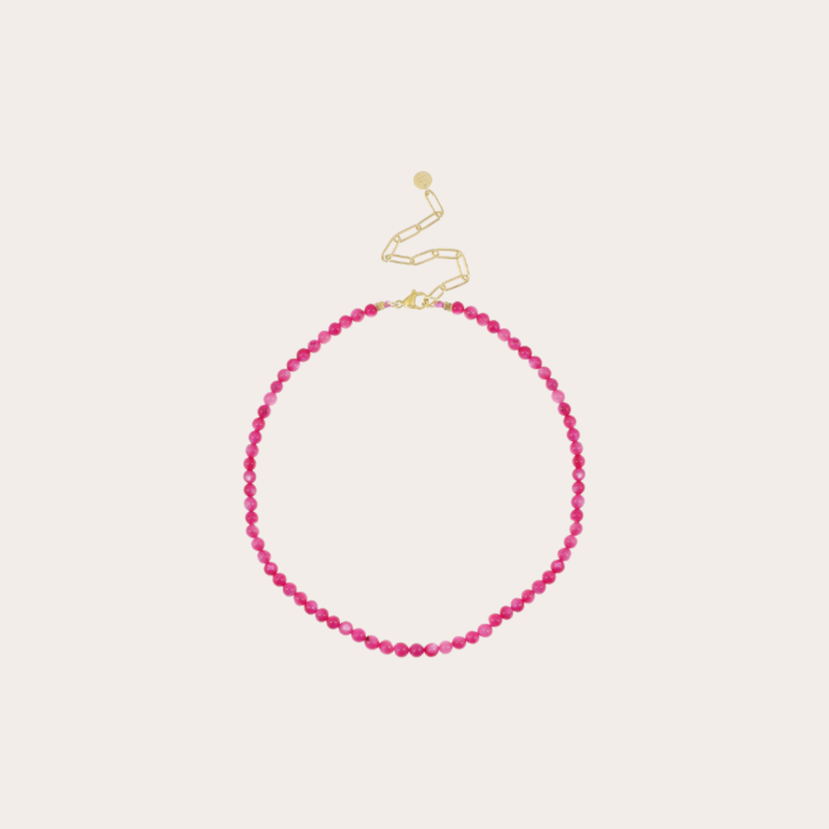 Schelpkettinkje fel roze