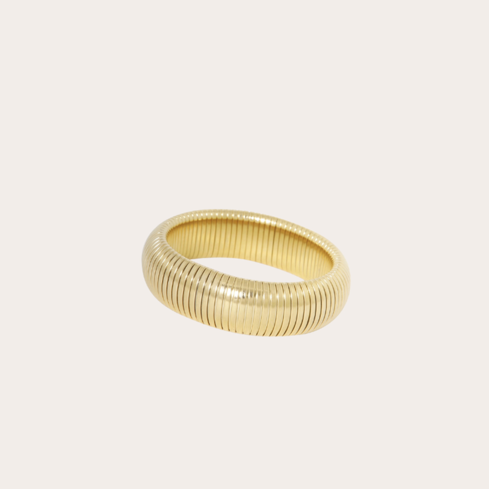 Vergulde ronde bangle