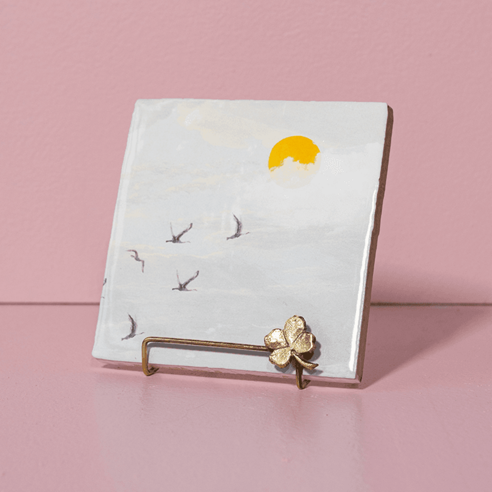 Storytiles Tegelstandaard - goud klaver