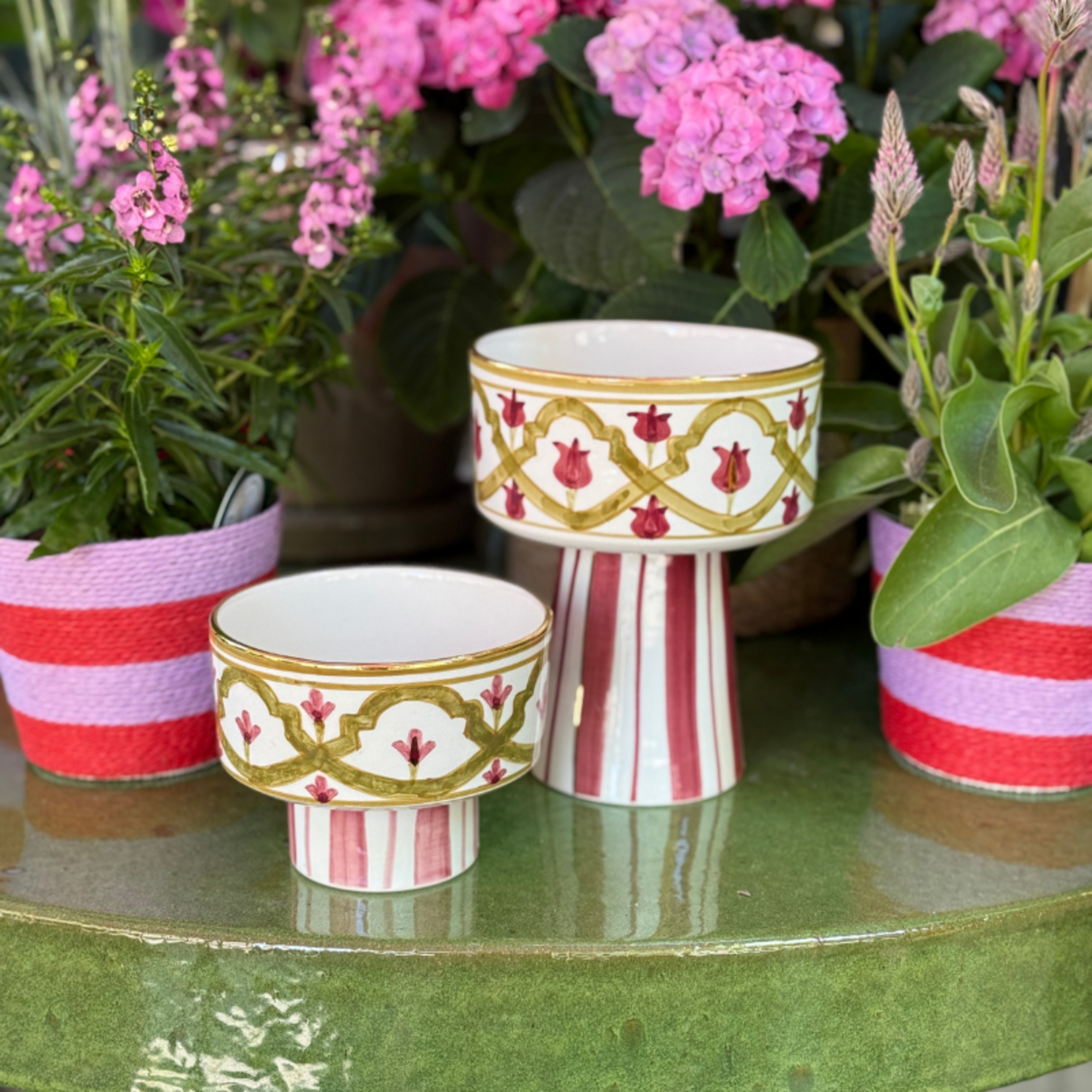 Chabi Chic Chabi Chic - schaal op voet - kaki bordeaux M