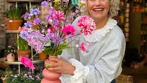 Zijden boeket 