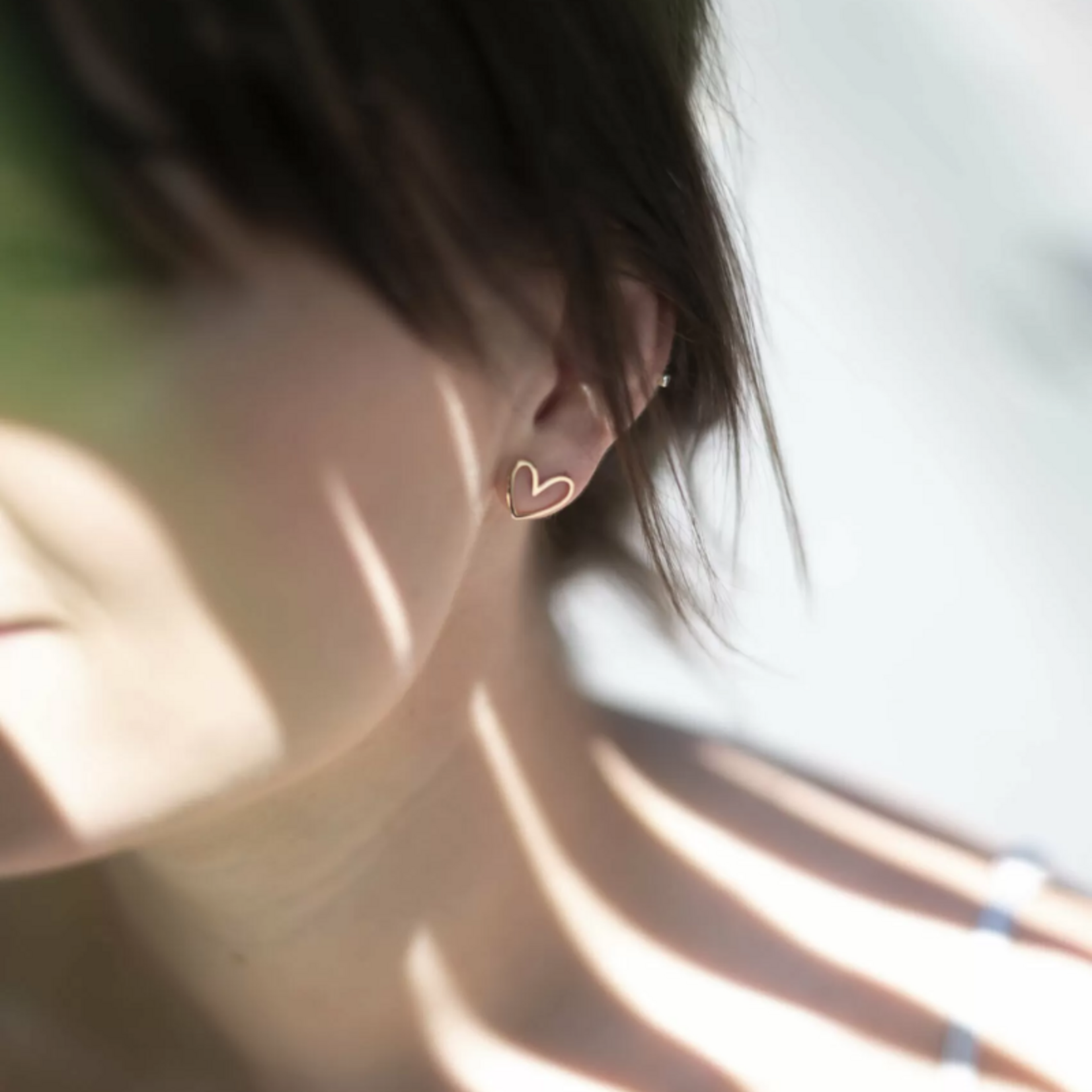 Oorstekers met open hartje