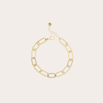 Armband met 2 verschillende ovale schakels
