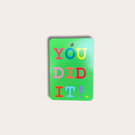 Kaart klein - You did it