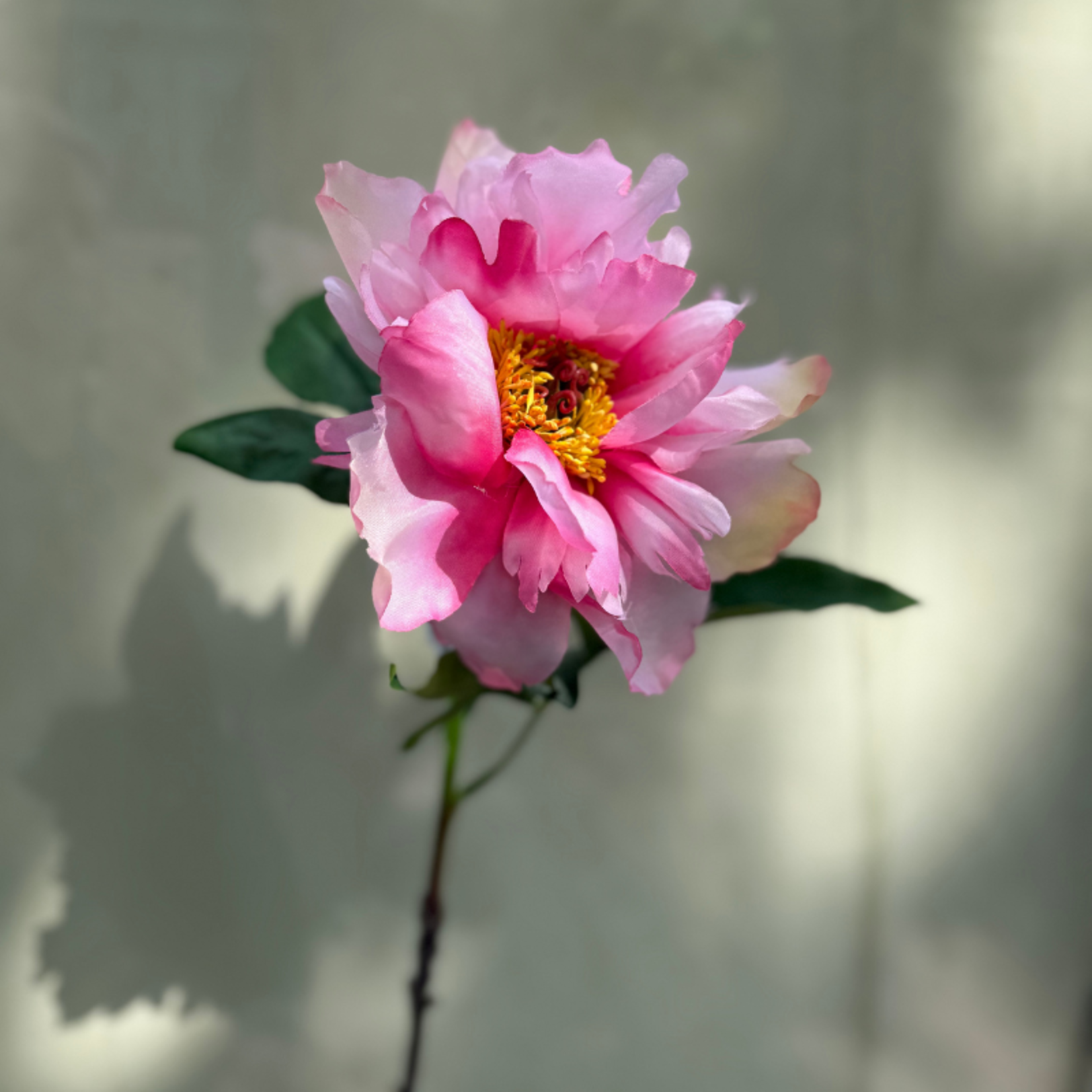 Zijden bloem - Pioen- roze