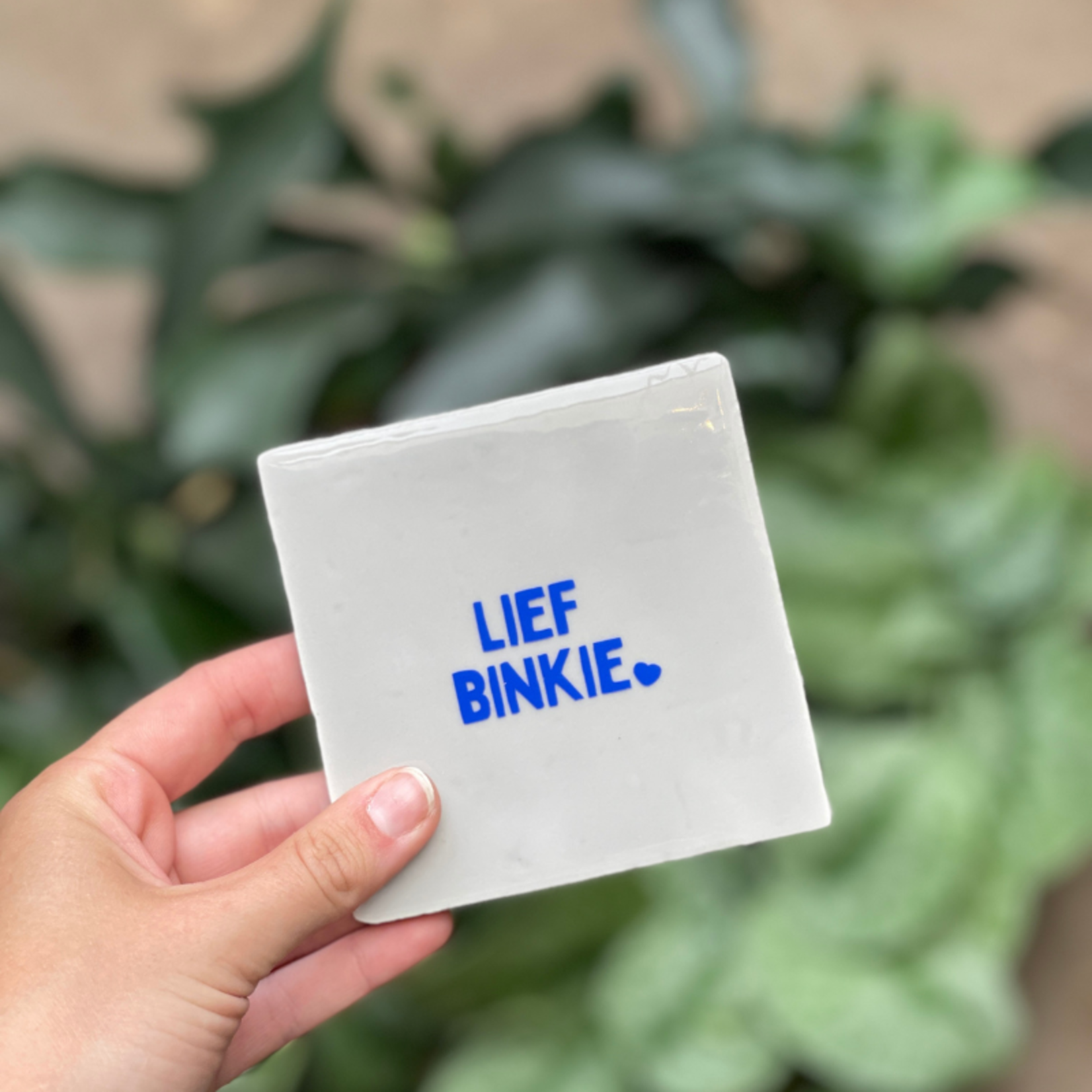 Tegeltje - Lief binkie