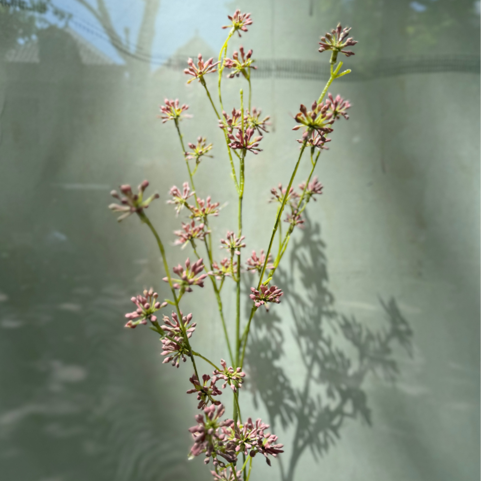 Zijden bloem - Berries spray - roze
