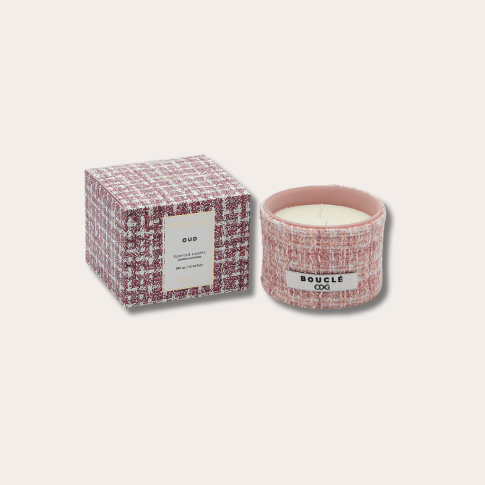 Geurkaars - boucle roze