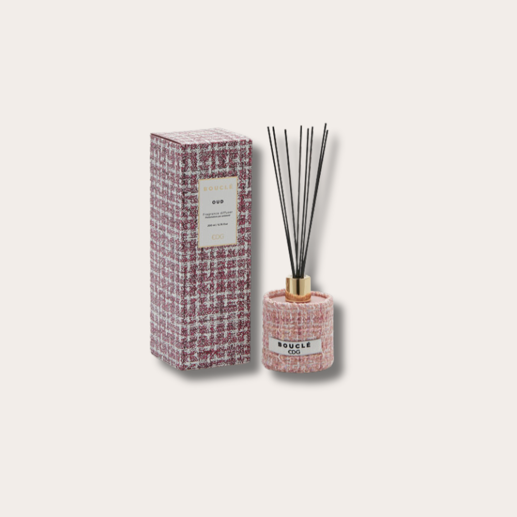 Geurstokjes - boucle roze