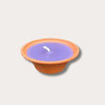 Buiten kaars - terracotta pot L - Lila