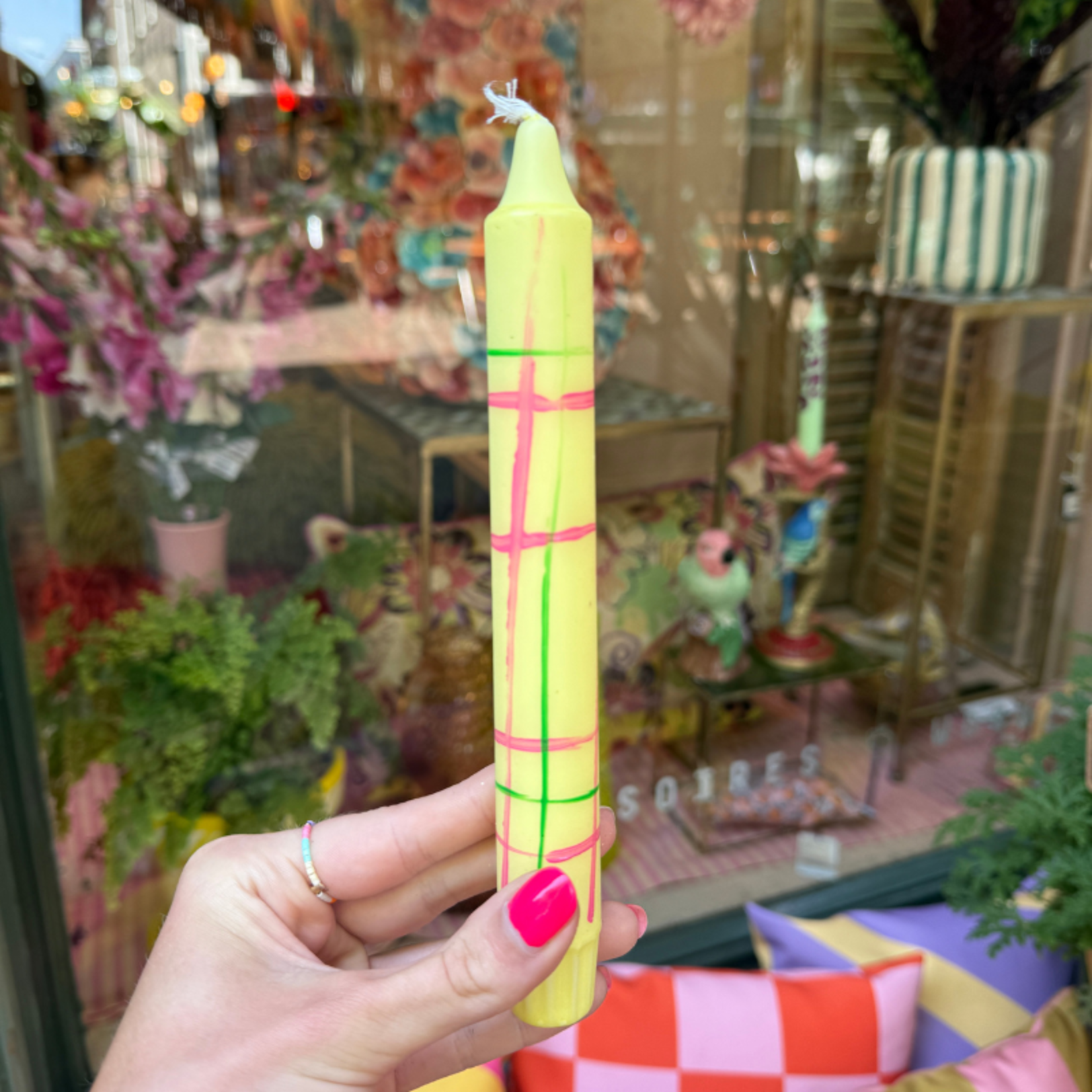 Kaars kort - Yellow glow