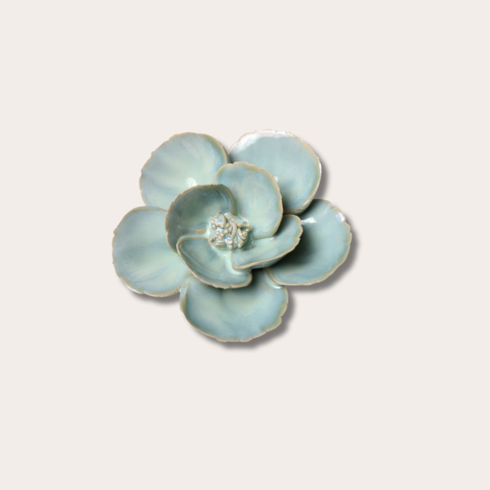 Keramieken bloem - Lotus - Mint