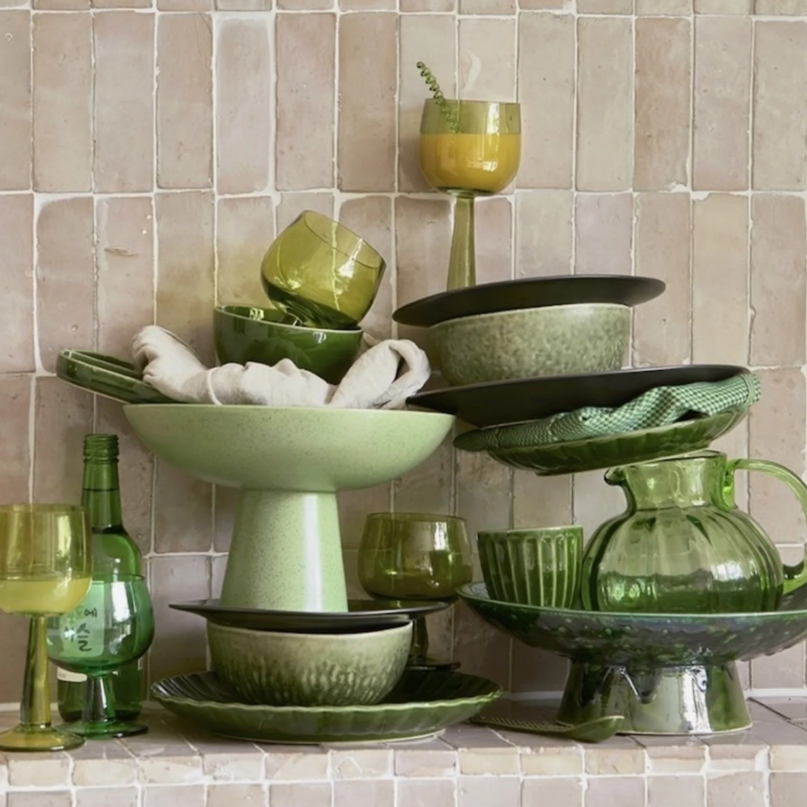 HKliving Schaal pistachio