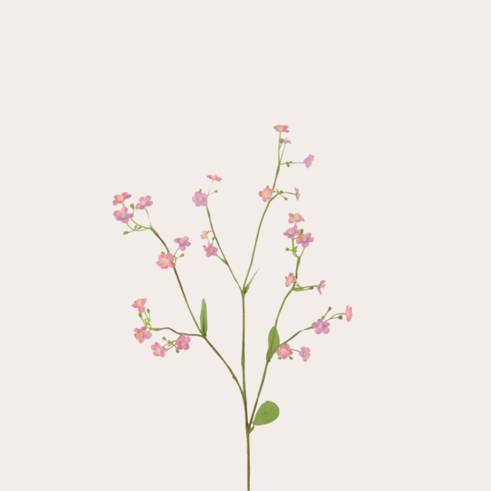 Zijden bloem - Vergeet me nietje - roze/paars