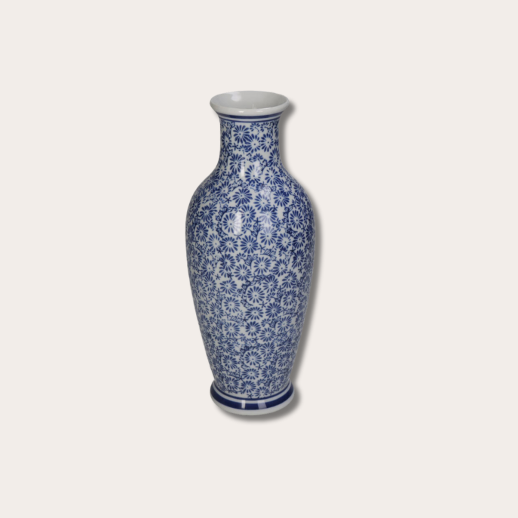 Vaas Pauw - Vierkant - Keramiek - Heinen Delfts Blauw Vaas Pauw - Vierkant - Keramiek - Heinen Delfts Blauw
