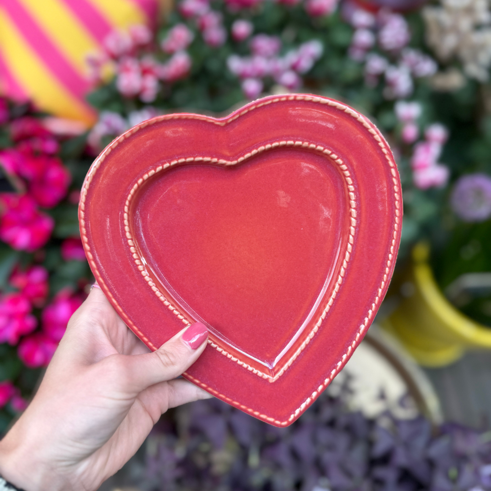 Bord - Hartje - Rouge Cendré - S