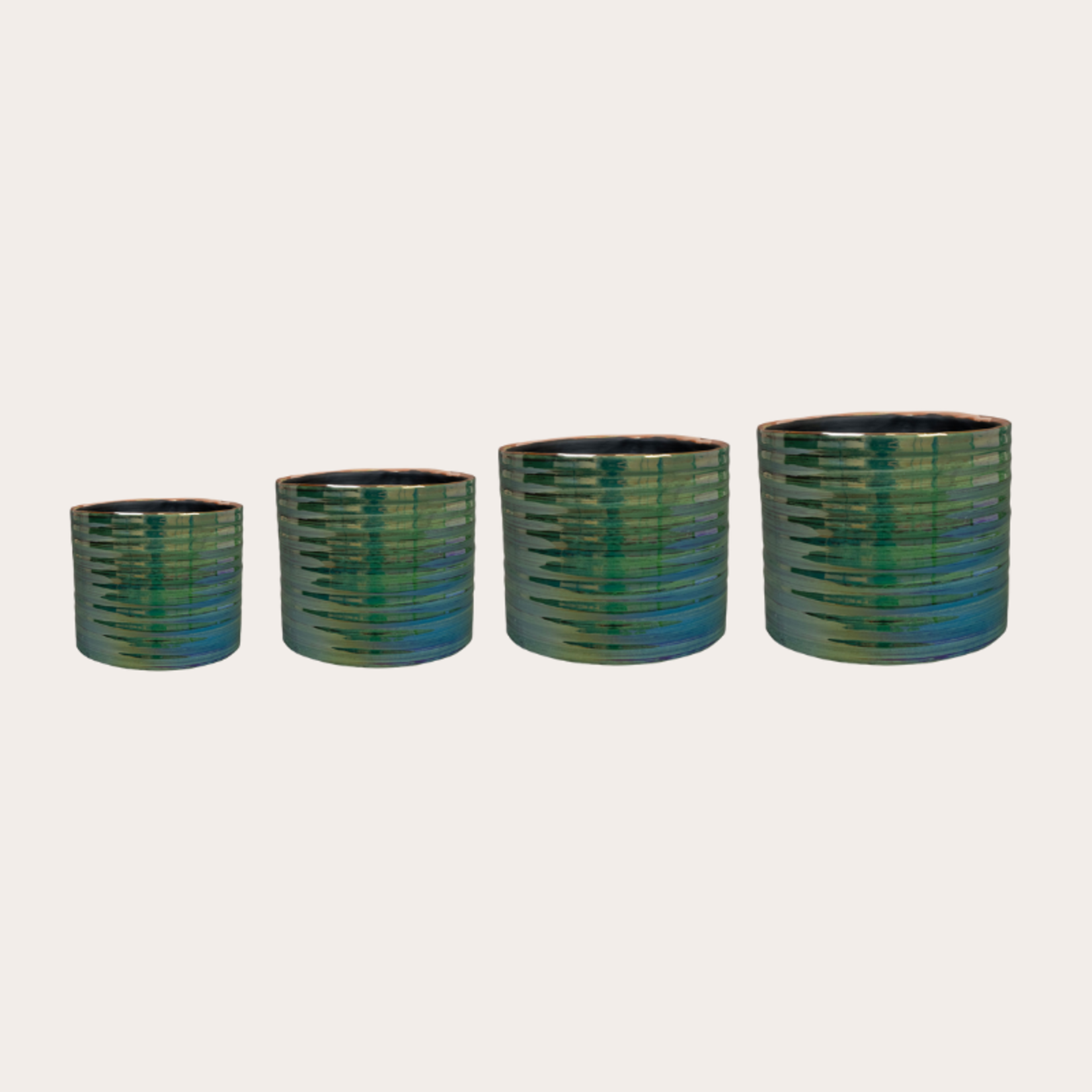 Pot Didi - parelmoer groen S