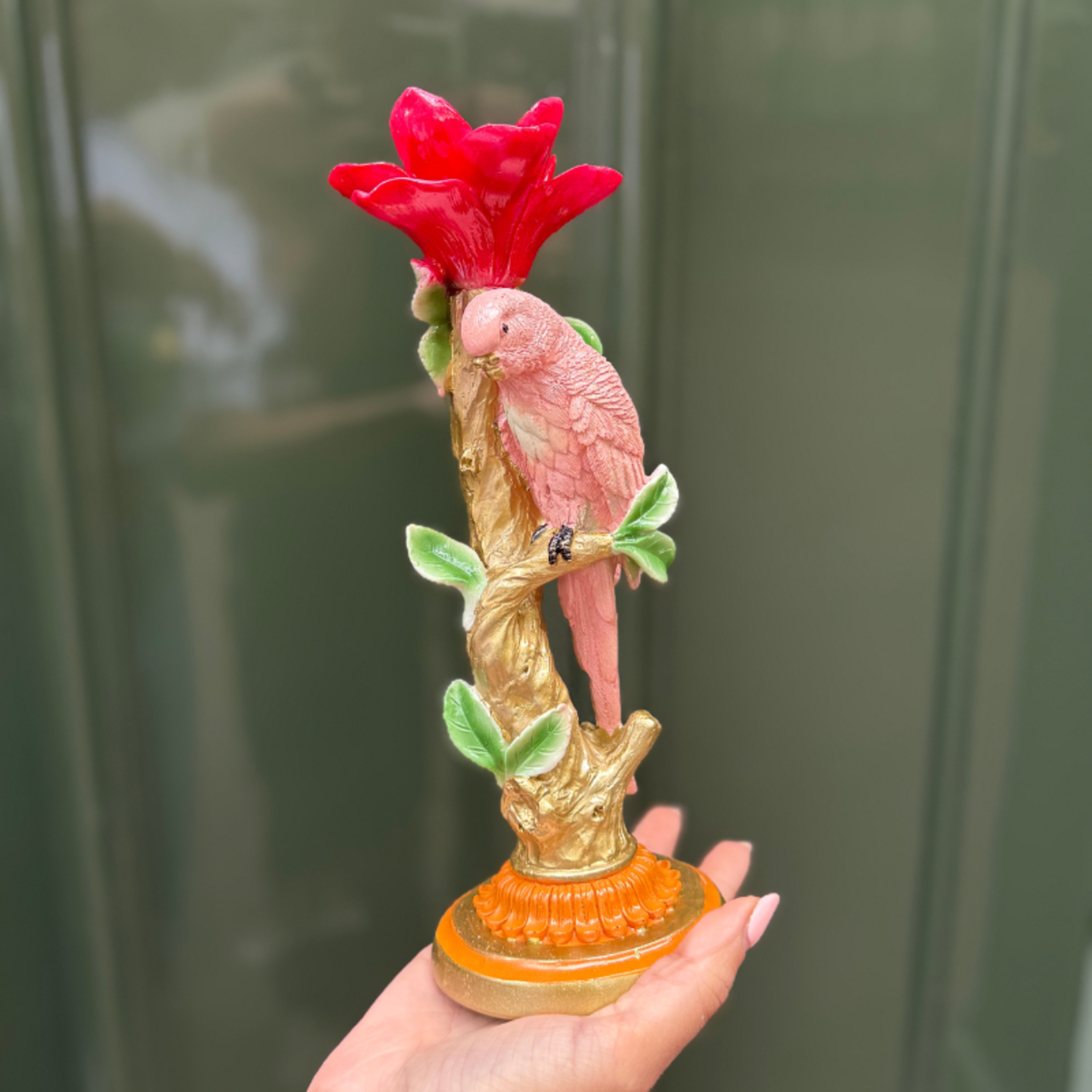 Kandelaar - Papegaai - Roze