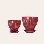 Pot - Anna - Burgundy