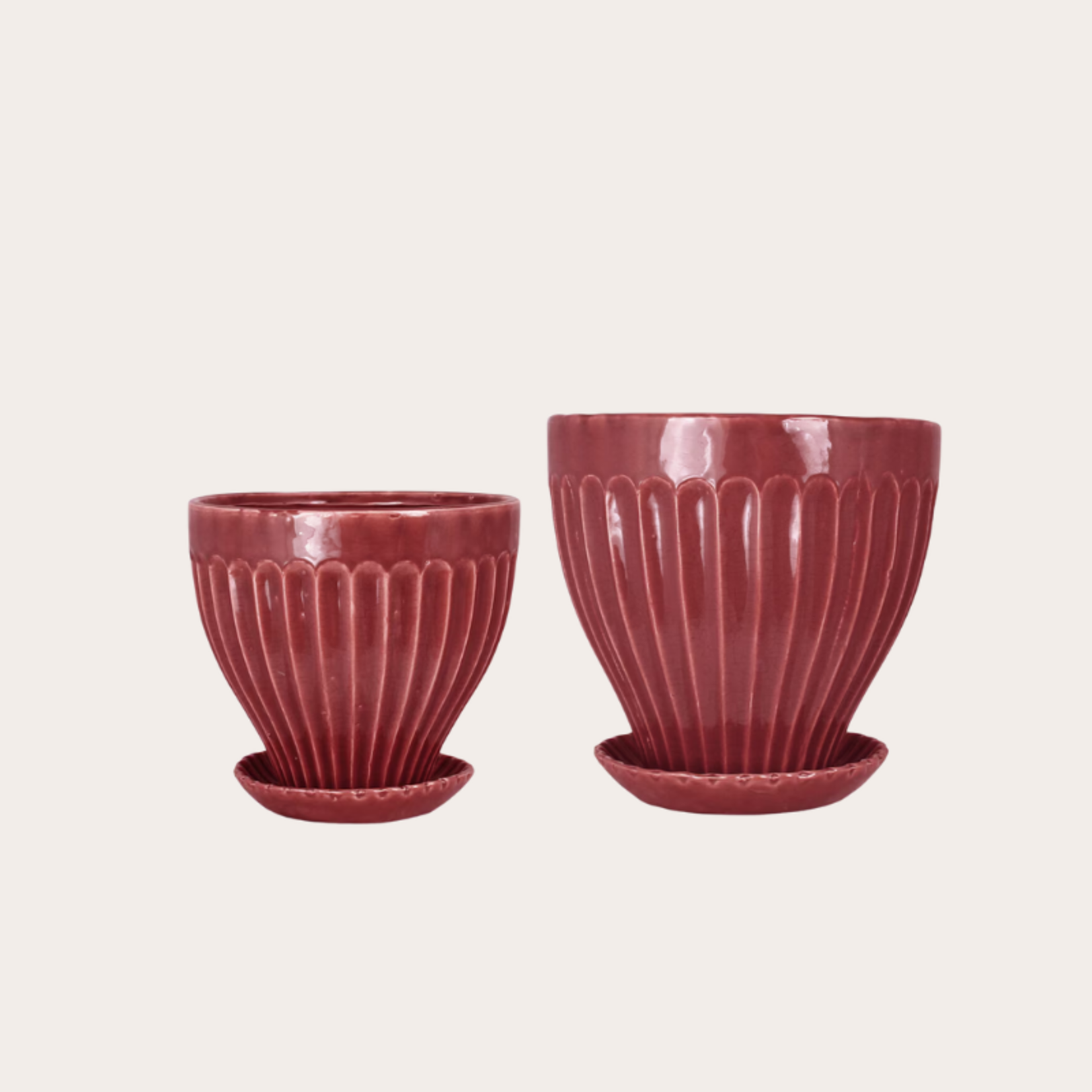 Pot - Anna - Burgundy